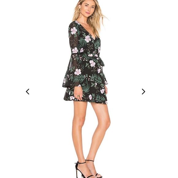 NWT Lovers + Friends Lila Embroidered Mini Dress - Picture 7 of 7